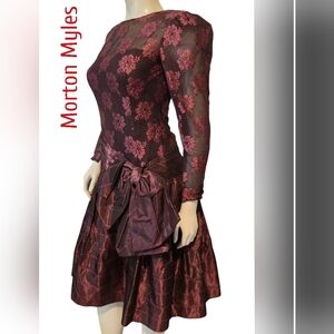 Designer Morton Myles Vintage 1980's Dress Size 4